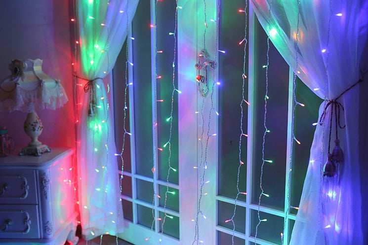 Magical Christmas LED Curtain Lights – Indoor & Outdoor Holiday Decoration