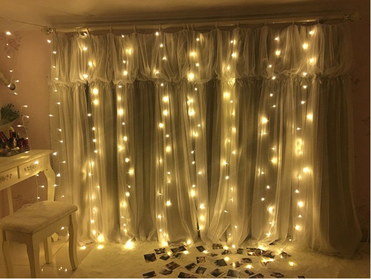 Magical Christmas LED Curtain Lights – Indoor & Outdoor Holiday Decoration
