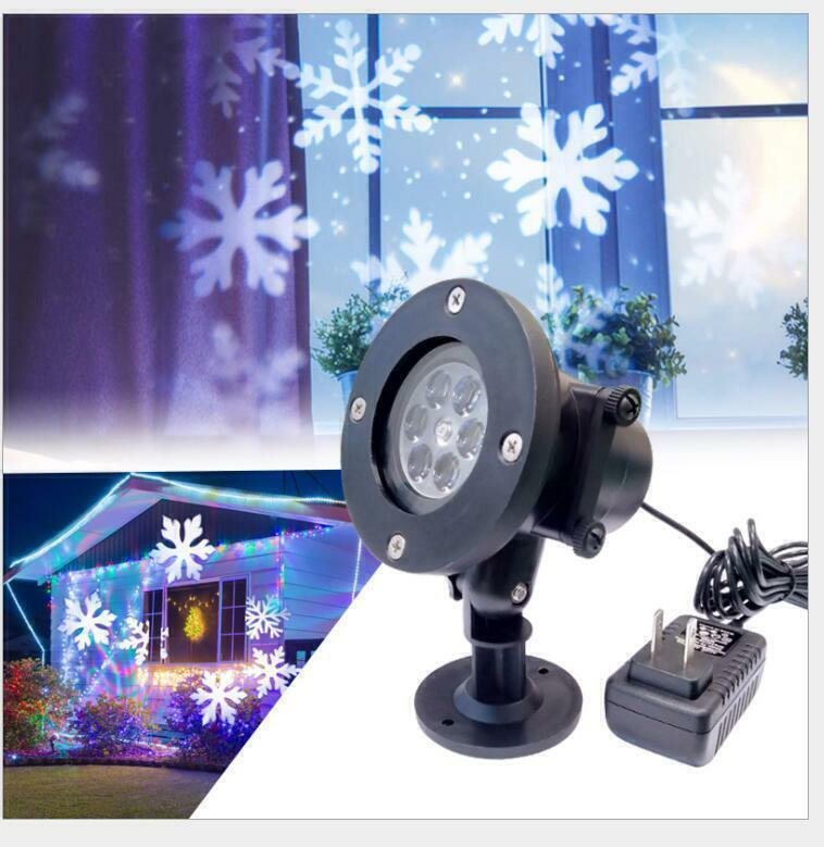 48 Pattern Christmas Projector Laser Light Snow LED Lamp Landscape Garden XMAS
